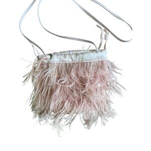 Steve Madden Pink Feather Evening Bag NWOT